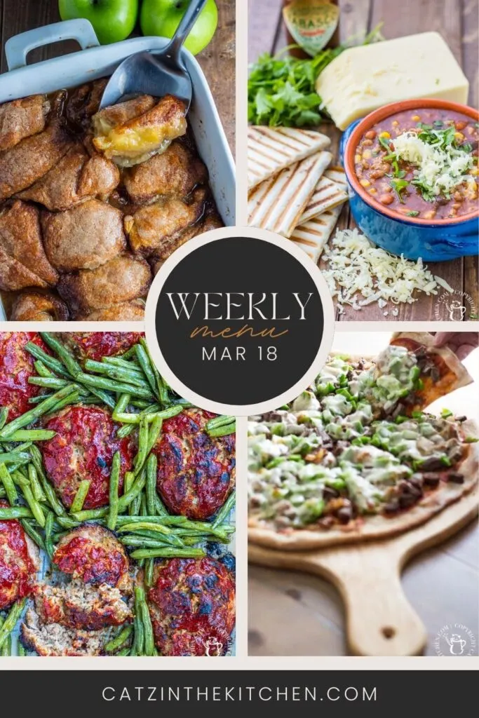 Weekly Menu for the Week of Mar 18